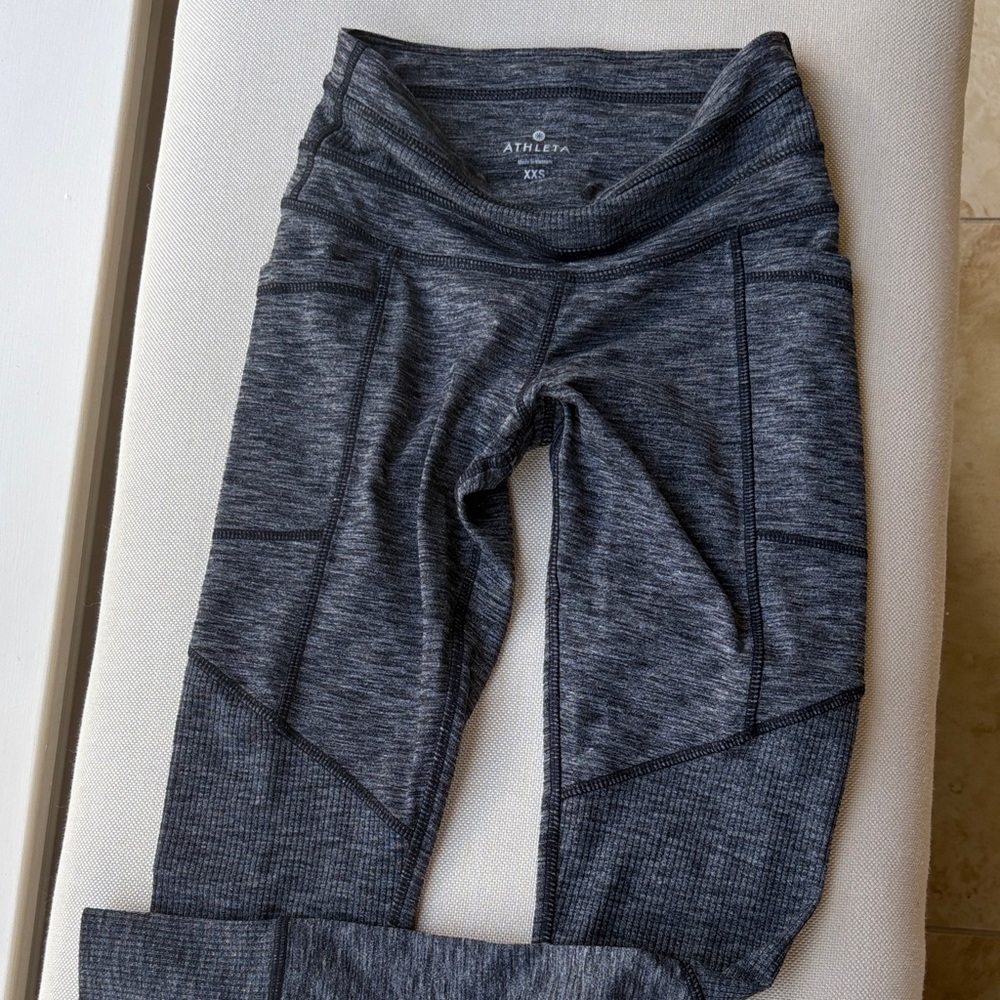 Athleta Charcoal Heather Leggings